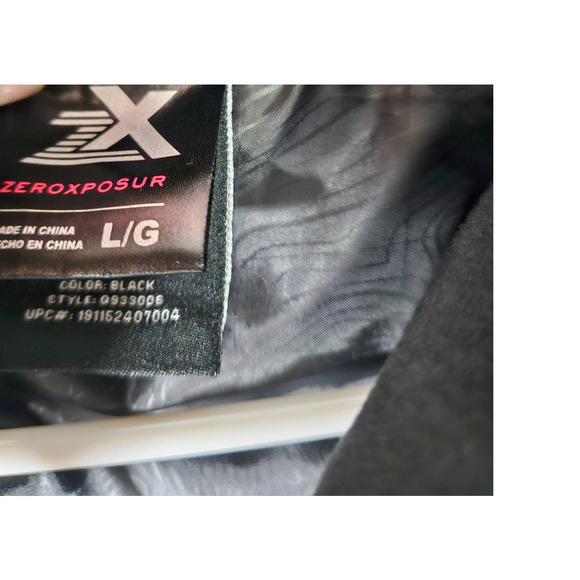 Zeroxposure Womens Velour‎ Puffer Vest Black Size Large Soft 2 Pocket - Picture 4 of 7